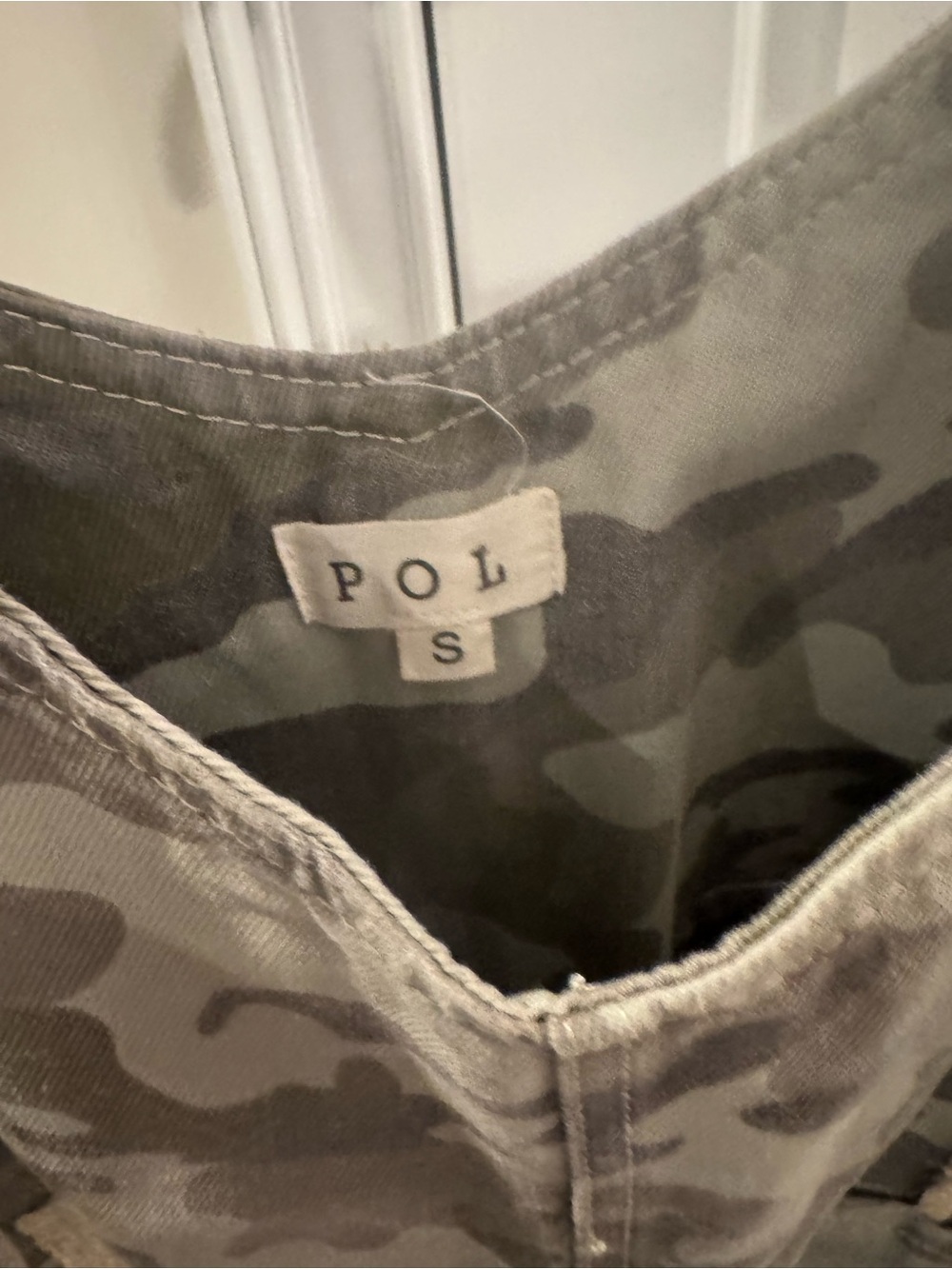 POL Camo Wide-Leg Overalls Jumpsuit - Beige & Green - Picture 5 of 5